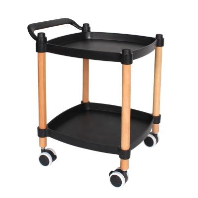 China Sustainable multi-functional plastic multi-layer rolling cart storage cart for bathroom living room kitchen. for sale