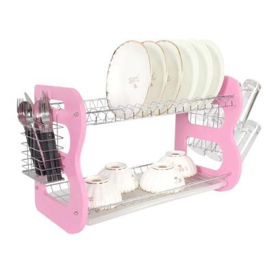 China Viable wholesale coloful wooden dish racks for kitchen storage racks racks for sale