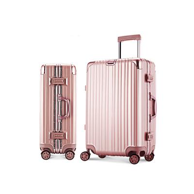 China Custom Made ABS Vintage Hardside Trolley Expandable Luggage With Spinner Wheels Travel Luggage for sale