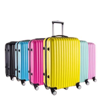 China Moderm ABS PC Wholesale Luggage Sets 3 Piece Lightweight Suitcase Spinner WheelsHardshell TSA Lock Suitcase Set for sale