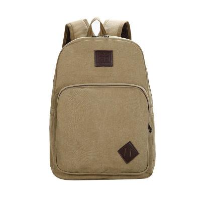 China Large Capacity Canvas Laptop Backpack,Waterproof School College Backpack Travel Computer Bag For Women Men for sale