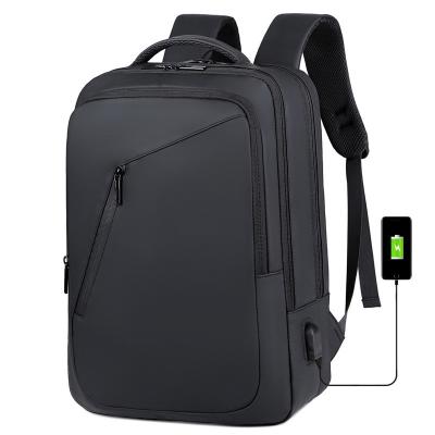 China With USB Travel Laptop Backpack Water Resistant Anti-theft Bag With Left Charging USB Computer Backpacks For Women Men for sale