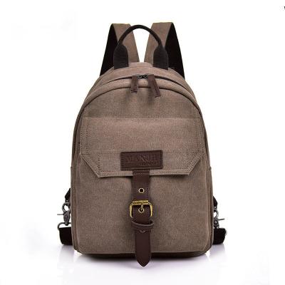 China Vintage Bookbag Custom Leather Anti-theft Backpack Trim Casual Women Women Shoulder Daypack Travel Rucksack for sale