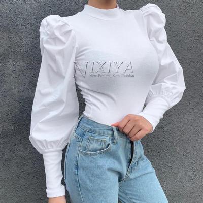 China Anti-pilling High quality manufacture fall clothing custom cheap ladies fashion white Blouse tops blouse women for sale