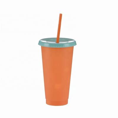 China Best Selling Reusable Plastic Coffee Cup Yogurt Plastic Cup Stocked Plastic Cup for sale