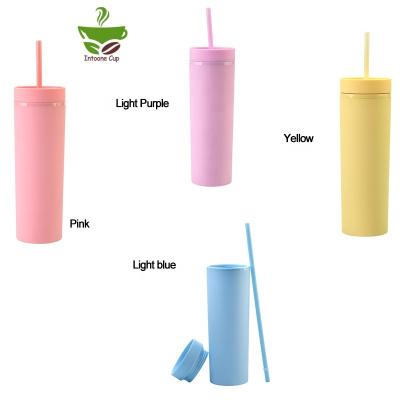 China Stocked Lowest Price Change Color Tumblers With Lids Bubble Tea Cup Plastic Cup Reusable for sale