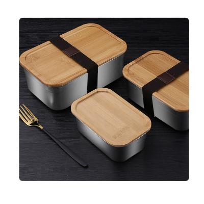 China Metal Insulated Lunch Box Warmer Bamboo Heat Boxes Refillable Thermal Warmer Children Cool Keep Bento Heat Boxes Bag For School for sale