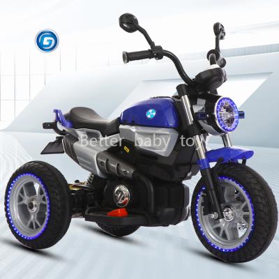 China MP3/USB/TF Music Player Children Three Wheels Motorcycle With Music Ride On Rechargeable Toy Children Electric Motorbike for sale