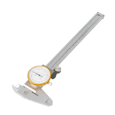 China High Quality Stainless Steel Dial Measuring Caliper Vernier Digital Caliper With Dial Kapusi Tool Revolution Dial Caliper for sale