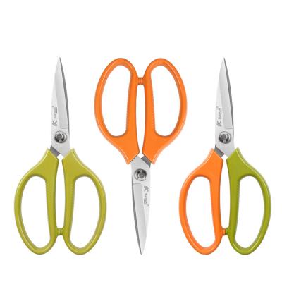 China Kapusi Durable Sharp Multifunctional Stainless Steel Kitchen Scissors And Scissors For Household for sale