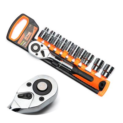 China Grade 12 Piece 24 Tooth Ratchet Wrench Socket Chrome Vanadium Steel Combination Wrench Tool etc. Kapusi for sale