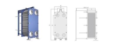 China SM0254 Gasketed Plate And Frame Heat Exchanger For Metallurgical Industry B30B Series for sale