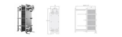 China Customization Compact Plate Heat Exchanger Stainless Steel Straight Plate Pattern for sale