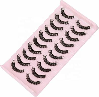 China 25mm Long Natural Mink Lashes Strips Custom Label Eyelash Box Russia Dual Density Curl Volume Lashes Seller for sale