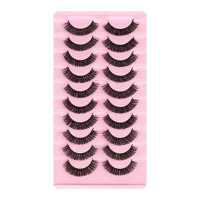 China Natural Long Drop Shipping Most Popular Russian D Loop 10 Pairs Eyelash Supplier Supplies Custom Russian Eyelash Pink for sale