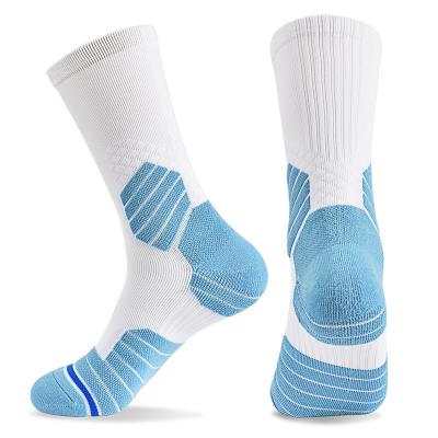 China Sporty Wholesale cycling basketball socks custom logo crew sports socks for sale