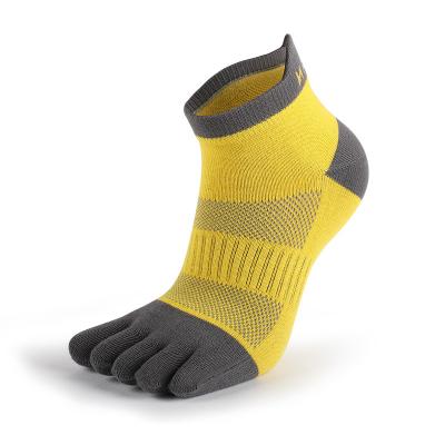 China Sporty Wholesale Custom  crew sports 5 finger toe socks five split toe socks women men for sale