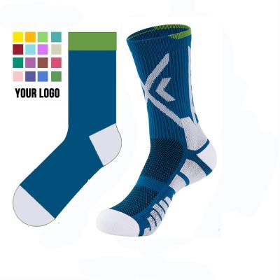 China Sporty crew men logo custom cotton crew socks with packaging for sale