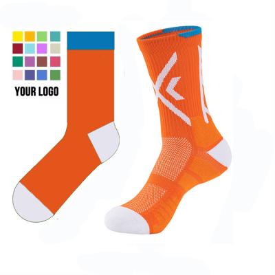 China Sporty Jacquard Custom LOGO socks wholesale cheapest men logo socks custom for sale