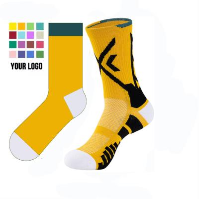 China Sporty JC custom design logo socks men crew socks logo custom for sale