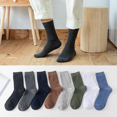 China Sporty Zhuji wholesale top quality men custom logo crew socks for sale