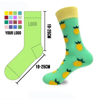 China Sporty High quality Wholesale men women custom logo cotton socks new fashion plain color crew socks for sale