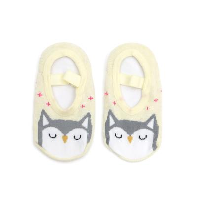 China Sporty animal terry rubber sole baby child shoes socks for sale