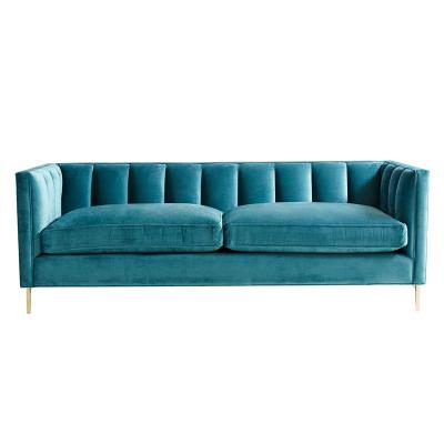 China Hot Selling Modern Living Room Back Channel-adorning Sofa Set Design Furniture Velvet Sofa Home Furniture Hotel Villa Apartment Leisure Equipment for sale