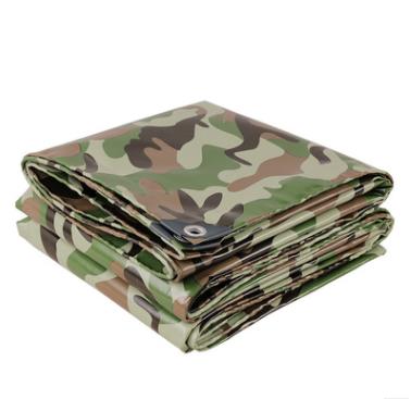 China New Arrival 13*13ft Camouflage Fabric Canvas Shade Shelter Outdoor Sail Camouflage Rainproof Durable Waterproof UV Resistant Tarp for sale