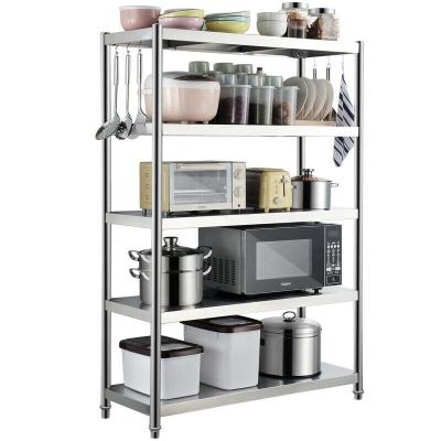 China Sustainable Heavy Duty Steel 5 Tier Storage Rack Kitchen Storage Rack for sale