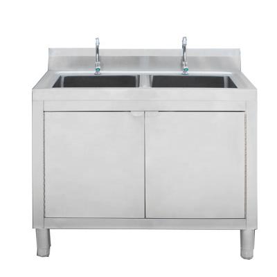 China Without Stainless Steel Sink Kitchen Supply Durable Stainless Steel Faucet Double Bowl Commercial Sink for sale