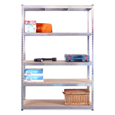 China Corrosion Protection 5 Tier Galvanized Steel Boltless Storage Garage Shelf Rack for sale