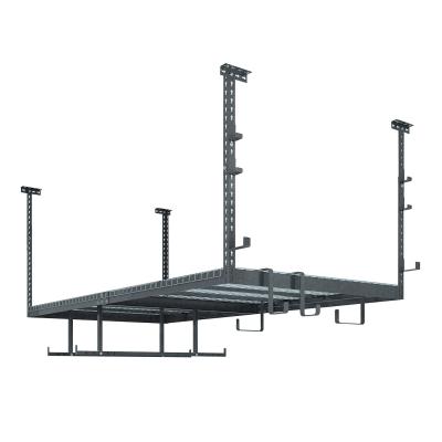 China Durable Corrosion Protection Storage Bike Rack Garage Storage Ceiling Overhead Rack for sale