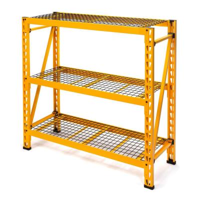 China Corrosion Protection 3 Shelf Steel Wire Adjustable Platform Industrial Warehouse Storage Rack for sale