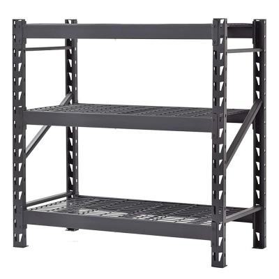 China Corrosion Protection 5 Shelf Heavy Duty Storage Wire Platform Steel Shelving Metal Rack for sale