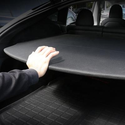 China Auto Car Trunk Organizer Bracket Privacy Security Shield Shade For Tesla Y for sale