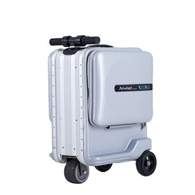 China ABS Air Wheel Series SE3 Mini Smart Riding Suitcase New Design PC Material 100% Hard Case Customize Travel Suitcase Luggage for sale