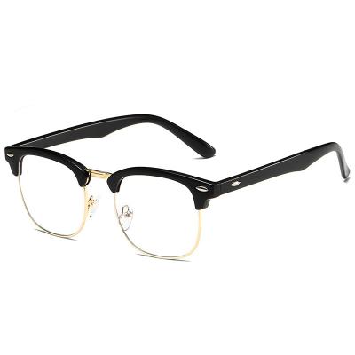 China new flat square frame men's and women's myopia glasses mirror glass frame anti-blue light anti-blue light glass for sale