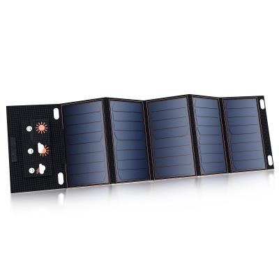 China Support 15w 20w 30w 35w 40W Universal Portable Fast Charging Solar Panel Folding Solar Panel Tablet Mobile Phone Solar Power Laptop Charger for sale