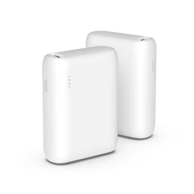 China QC3.0 PowerBanks 10000 mah Quick Charger Support Wholesale Portable Fast Charging Mini White for sale