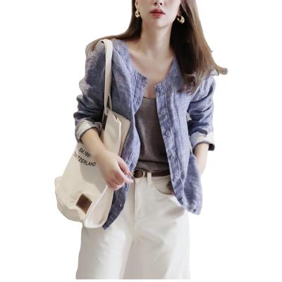 China Breathable Classic Spring Style Woven Coat Blue Sunscreen Coat / Lazy Summer Product Canvas Denim Coat for sale