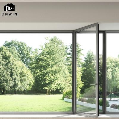 China New Design Custom Made High Quality Waterproof Villa Patio Double Aluminum Casement Door for sale