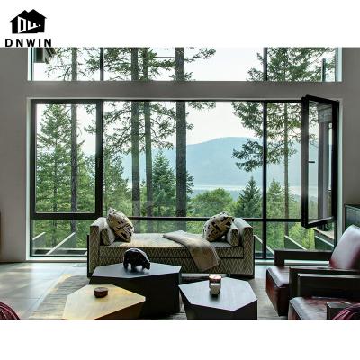 China Swing Custom Aluminum Soundproof Energy Efficient Low-E Glass Casement Window for sale