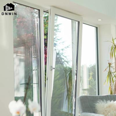 China Swing Modern Simple Style Design Aluminum Frame Triple Glazing Narrow Glass Windows for sale