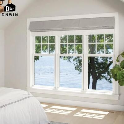 China Sliding American Style Commercial Aluminum Single Hung Double Hung Sash Window for sale