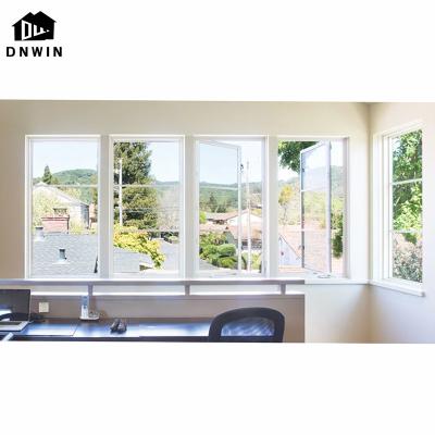 China Design Good Quality Aluminum American Crank Window Home Swing Villa Swing Open Window for sale