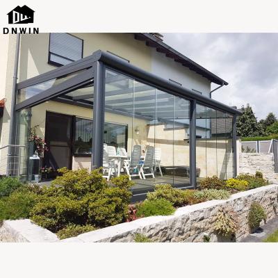 China Custom Modern Style Aluminum Winter Garden Villa Energy Saving Solarium for sale