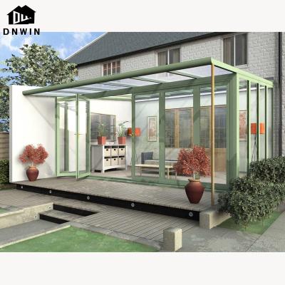 China Modern Villa Balcony Free Standing Aluminum Exterior Glass Low-E Solarium for sale