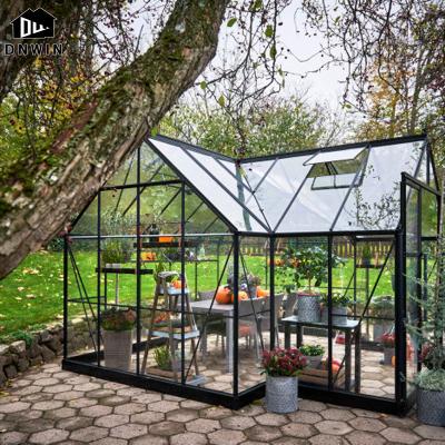 China Modern American Modern Villa Garden Style Aluminum Curved Glass Solarium for sale