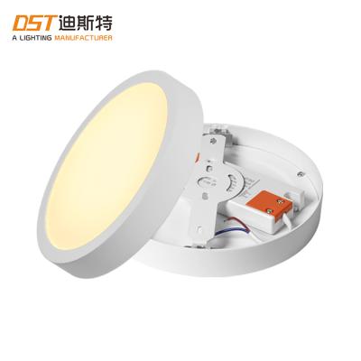 China Modern Ultra Thin PC Aluminum Square Round Office Home Flat Surface Mounted Commercial LED Ceiling Panel Lights for sale